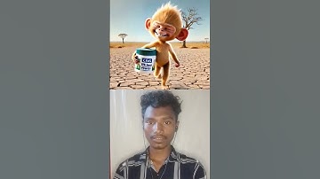 The monkey lives on a mango tree and the monkey drinks mango juice 😭 #ai​ #monkey​ #home​