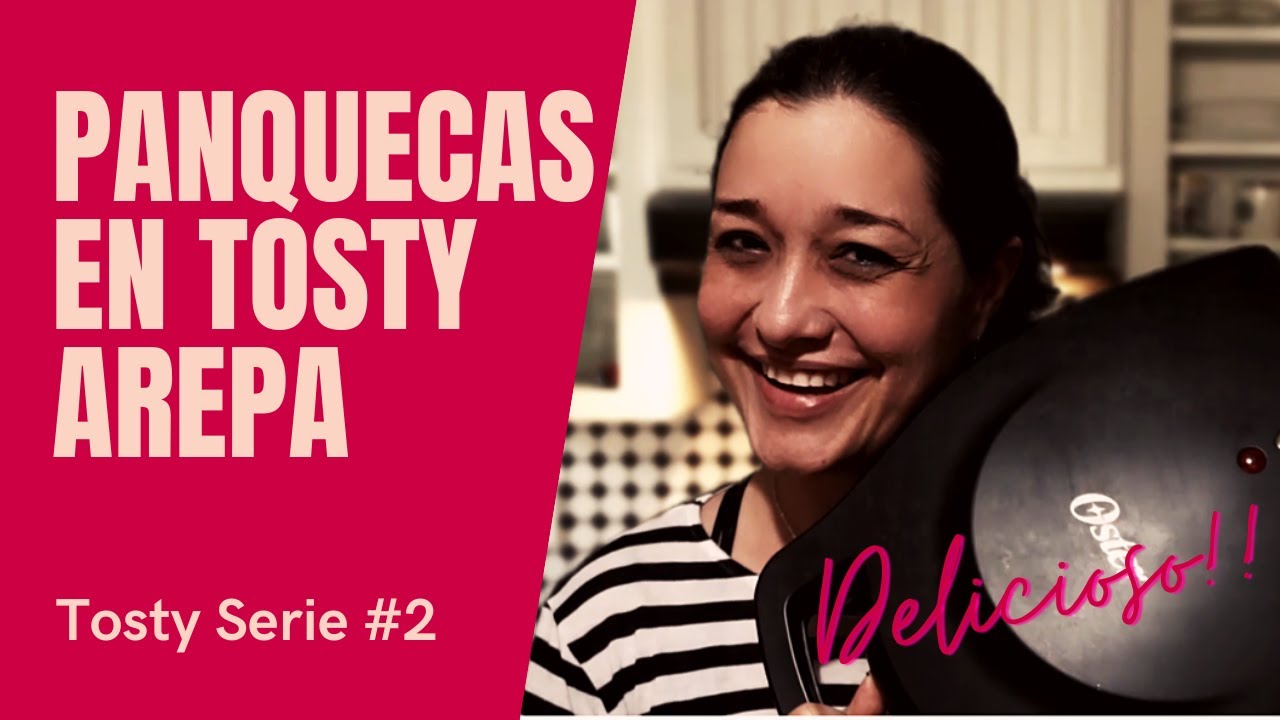 Panquecas en tosty arepa Oster, Riquísimas