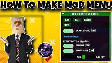 HOW TO MAKE FREE FIRE LOADER MOD MENU💀 | MAKING OF MOD MENU ☠️| NEW OB50 MOD MENU WITH NEW SRC