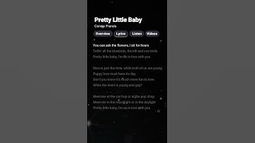 Thumbnail of Pretty Little Baby - Connie Francis (Lyrics) #prettylittlebaby #conniefrancis #lyrics