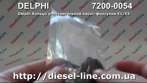 7200-0054 Delphi Кольцо уплотнительное насос форсунки E1,E3