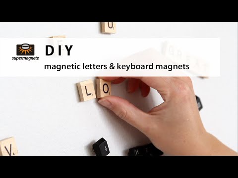 DIY Gold Magnetic Letters