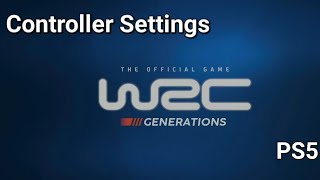 WRC Generations PS5 controller settings