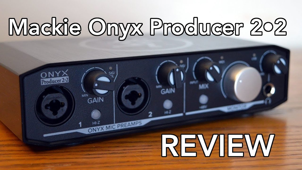 Mackie Onyx Producer 2-2 USB Audio Interface 24-bit/192kHz, with Onyx Mic  Preamps, Zero-Latency Direct Monitoring, MIDI I/O, and Software with Gravi 