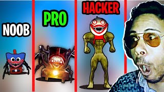 NOOB vs PRO vs HACKER In Choo Choo Charles Spider Train - Android Game || Subroto Gaming screenshot 4