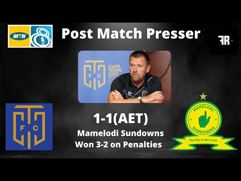 Cape Town City head coach Eric Tinkler proud of his side despite loss and credits the goalkeepers Cape Town City head coach Eric Tinkler proud of his side despite loss and credits the goalkeepers Thumbnail