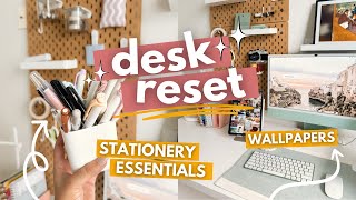 DESK RESET | the BEST stationery for work, office organization & custom wallpapers