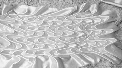 Zig zag waves fabric manipulation.