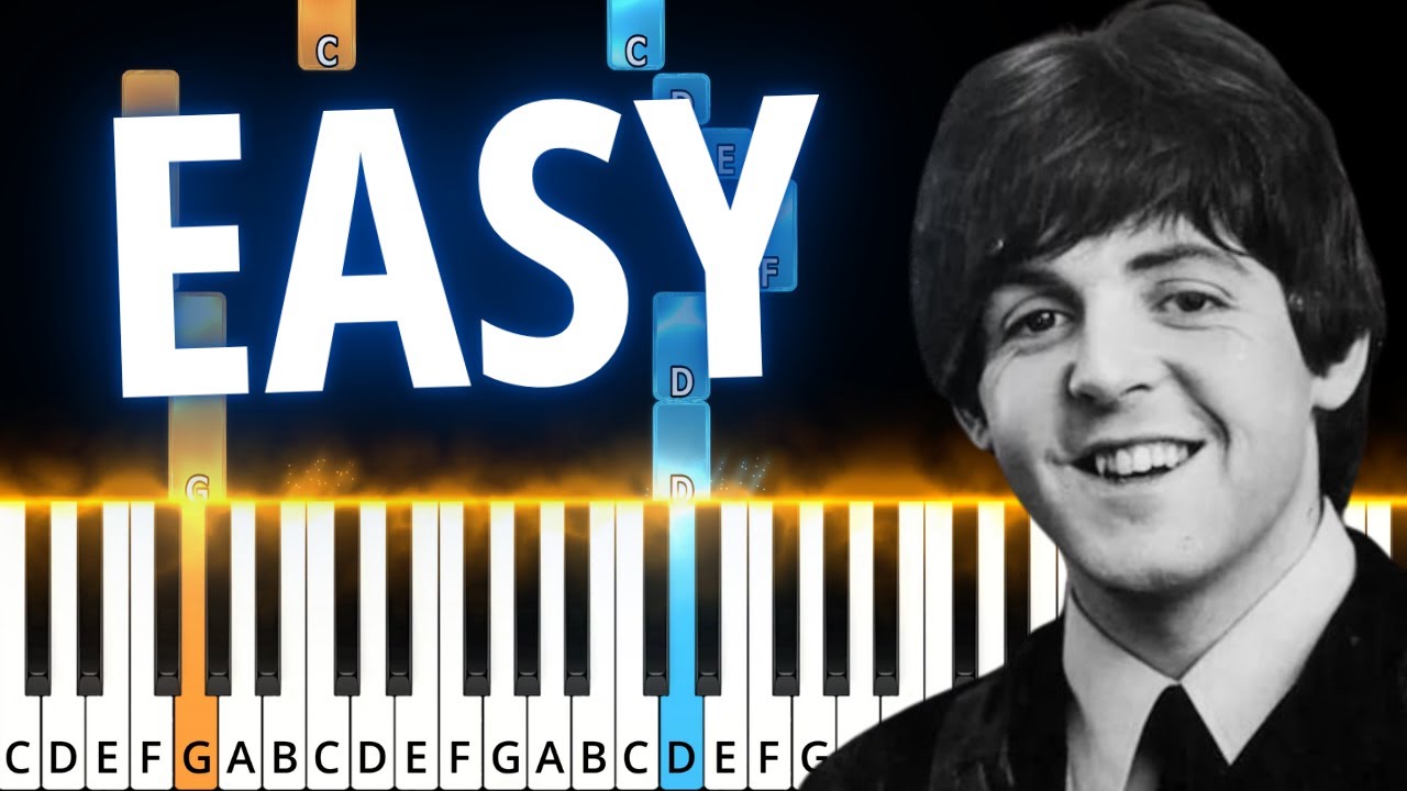 Let It Be The Beatles - EASY Piano Tutorial (SHEET MUSIC) - YouTube