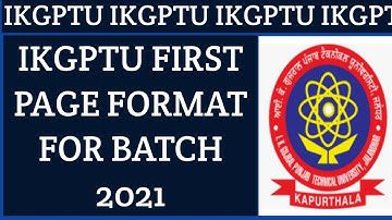IKGPTU FIRST SHEET FORMAT FOR NEW BATCH 2021