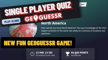 NEW GeoGuessr QUIZ GAME : How well do you know North America? | Single Player Quiz [PLAY ALONG]