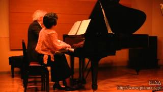 バイエルであそぼう－連弾と二台ピアノのための むぎばたけ協奏曲 64番 第3楽章 みんなでかりいれ - 演奏動画のサムネイル