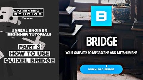 Unreal Engine 5.1 Tutorials Part 3 | How to Use Quixel Bridge Asset Browser