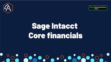 Sage Intacct Core financials