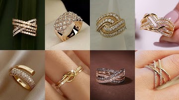 Trending Stylish Gold Ring Design Ideas #goldjewellry  #trendingvideo #engagementring