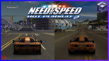 Need For Speed: Hot Pursuit 2 - GameCube VS PS2 [Comparison]