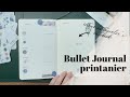 De retour dans un travelers notebook  bullet journal thme printanier