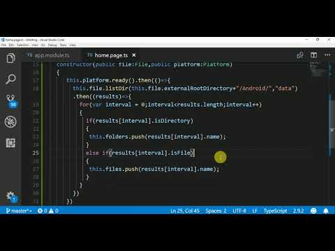 Ionic4 Directory Listings