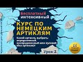 Немецкие артикли: трудности, фишки. Курс для А2-В2, бесплатно. Урок 2. Грамматика с Deutsch Intensiv