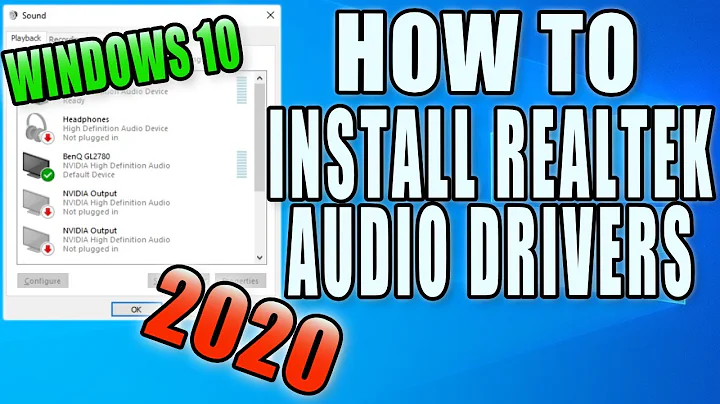 How To Install Realtek HD Audio Drivers In Windows 10 2020 PC Tutorial | Fix Audio Issues