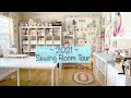 2021 UPDATED SEWING ROOM TOUR // Room Tour // Craft Room