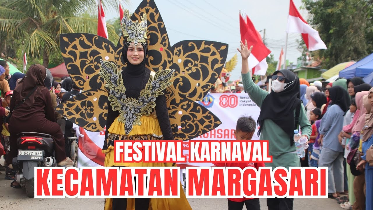 KARNAVAL UMUM KECAMATAN MARGASARI TAHUN 2025 - HUT REPUBLIK INDONESIA KE 80