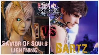 Dissidia NT Lightning VS Bartz 1v1