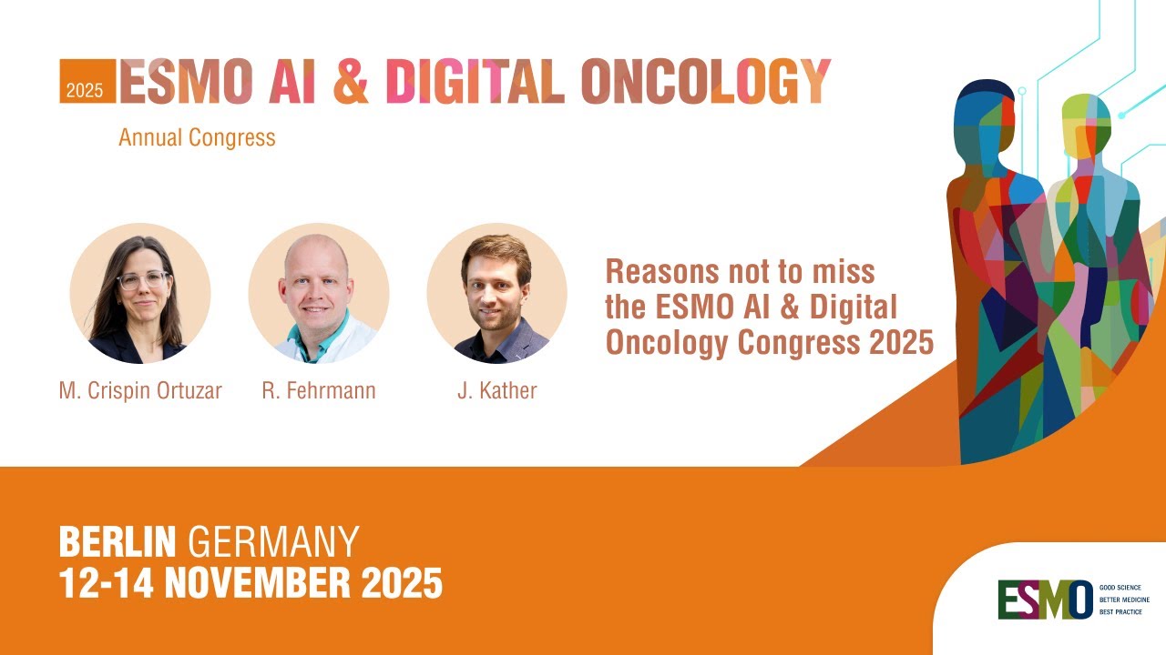 ESMO AI & Digital Oncology Congress 2025 - Register now - YouTube