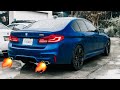 2020 BMW M5 TUNED & EXHAUST!! + DRIFTING IN THE RAIN!!