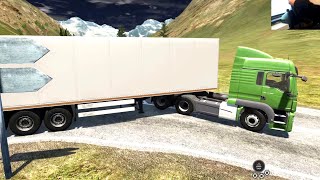 BeamNG Drive - 6x4 MAN TGS + Euro Trailer on the Altitude Map
