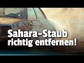 Saharastaub deutschland auto richtig waschen