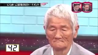 Победа японского дедушки в конкурсе на самую смешную гримасу