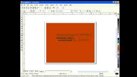 Embossing Effect in CorelDraw