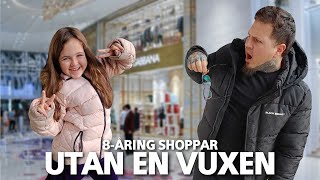 8-Åring Shoppar Utan Vuxen