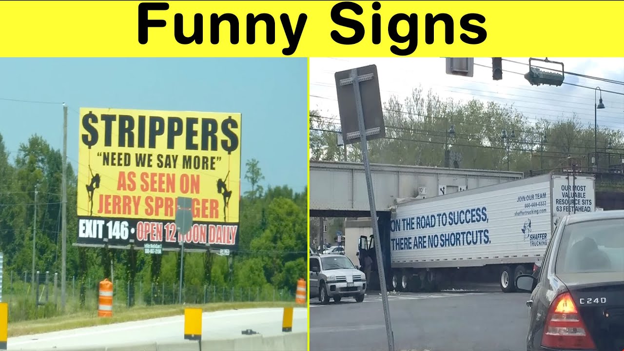 Funny Signs That Prove Humor Is Everywhere—Even on the Road! || Happy Panda