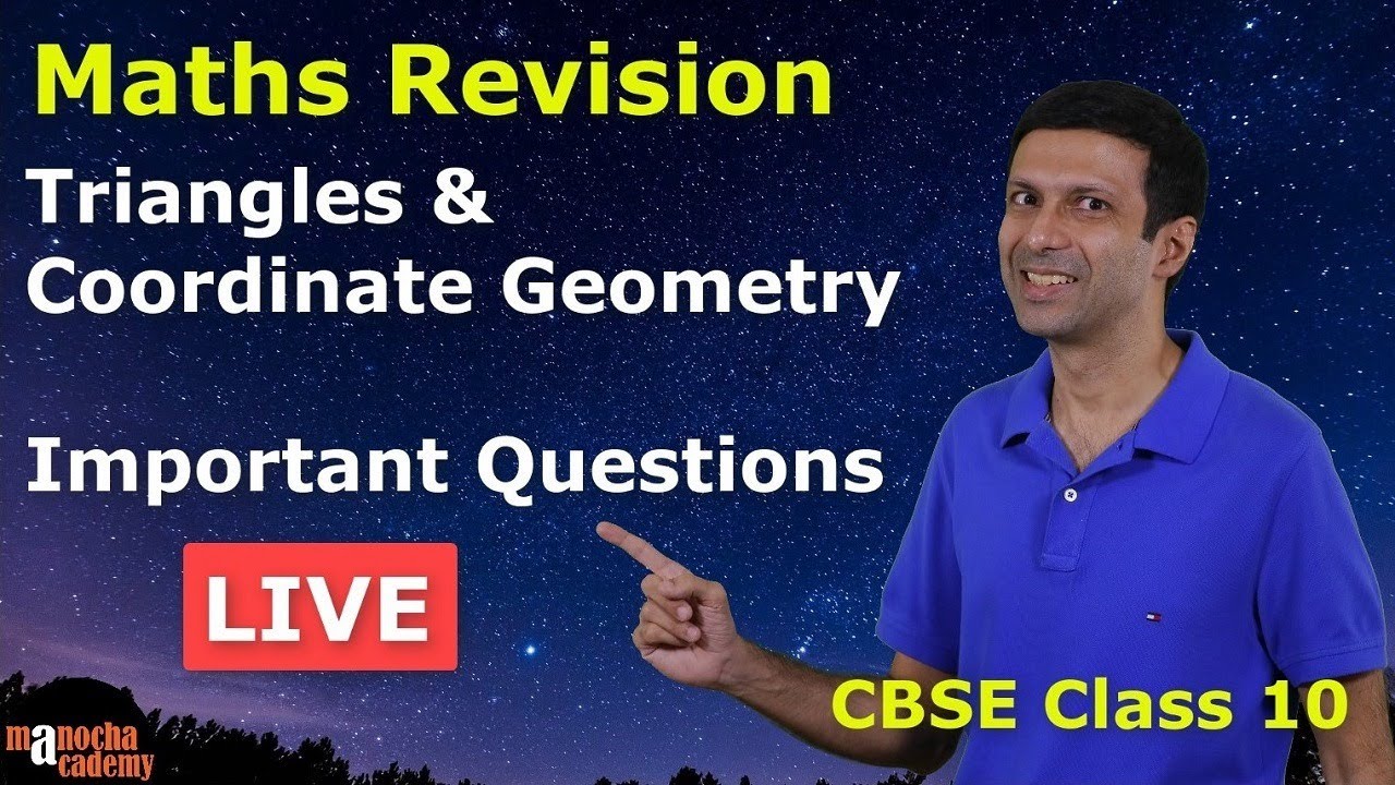 Triangles and Coordinate Geometry | Maths Revision LIVE Class 10 - YouTube