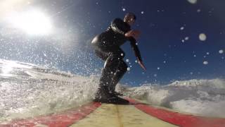Steve Neumeier surfing at C-Street in Ventura