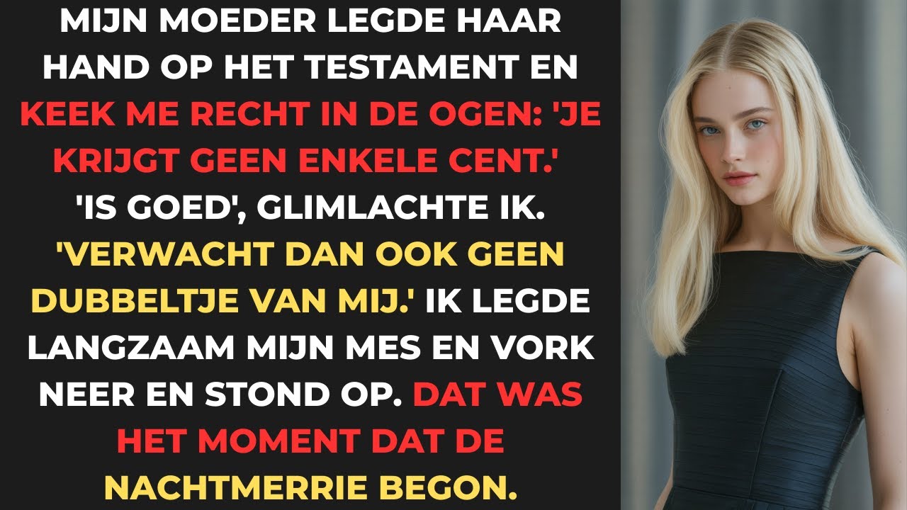 Mijn Ouders riepen me: testament is voor broers en zussen, niet voor mij!