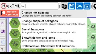How to use the command palette in Hextml