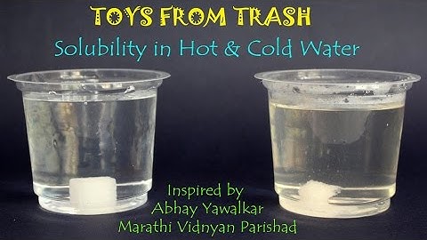 Solubility in Hot and Cold Water | English