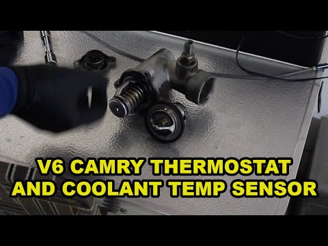 Toyota Camry V6 Thermostat and Coolant Temp Sensor Change