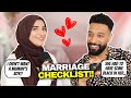 Our Marriage CHECKLIST!! | What We Wanted vs What We Got