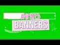 FREE ANIMATED BANNERS GREEN SCREENS✨