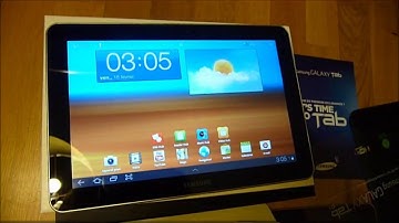 Samsung Galaxy Tab 10.1 -1st boot