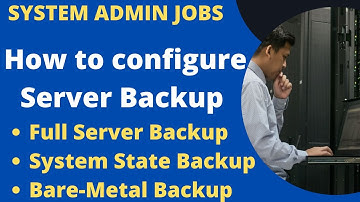 Windows server Backup and Restore | System State |Bare-Metal | Step by Step Guide.