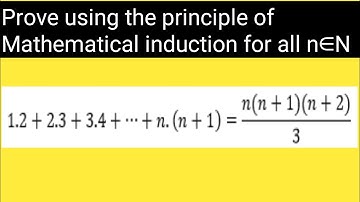 Prove by mathematical induction that 1.2+2.3+3.4.....+n.(n+1)=[n(n+1)(n+2)]/3