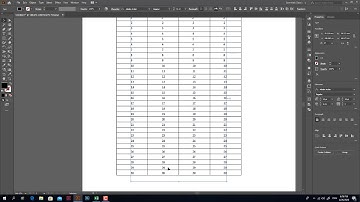 How to Create Table in Adobe Illustrator - Excel to Illustrator