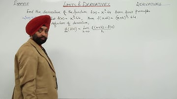 Free ICSE Best Lect l Learn Free l CLASS 11 l MATH l DIFFERENTIATION l Using First Principle l L12