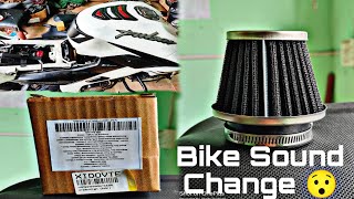 Bina exhaust ke sound change 🤔//New air filter//#bikemodified//#automobile//@pahadi.rider.uk13