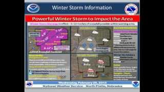 Winter Storm Multimedia Briefing Feb. 20th at 930 am CST